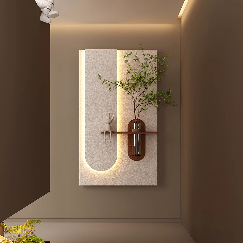 2025新款花瓶水培绿植装饰画玄关画餐厅立体客厅砂岩背景墙挂